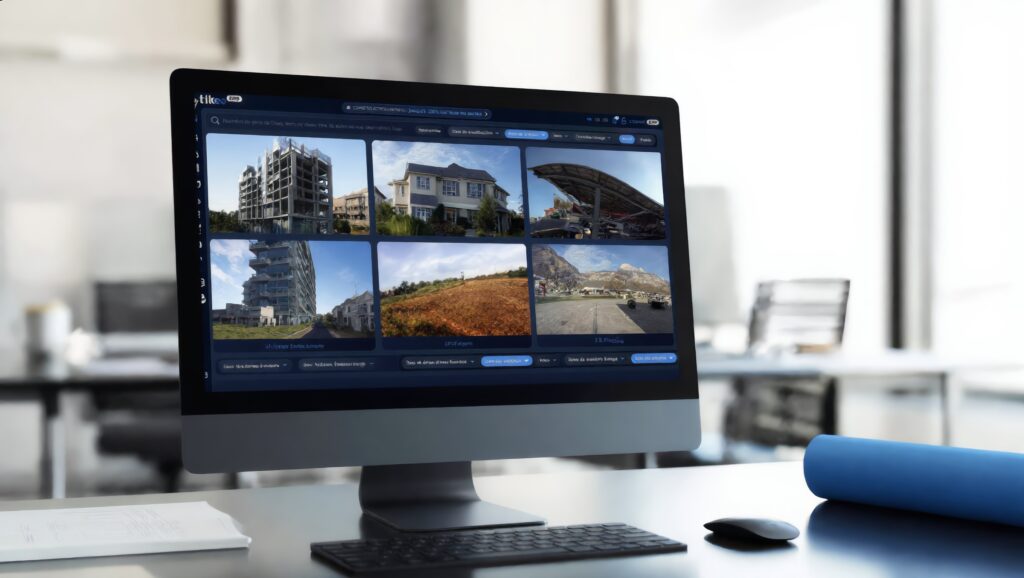 Visuel de la plateforme de suivi de chantier