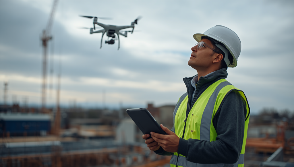 Télépilote drone sur chantier BTP avec autorisation DGAC | C.lechantier